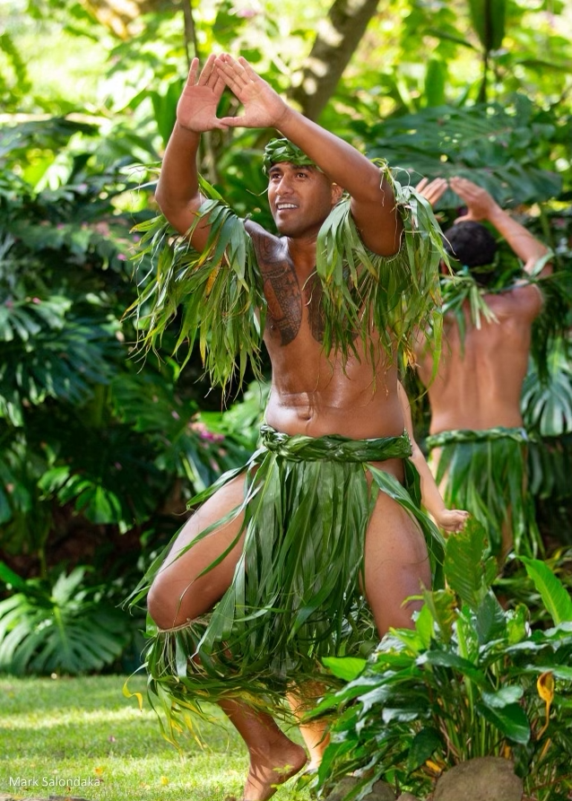 male hawaiian performer