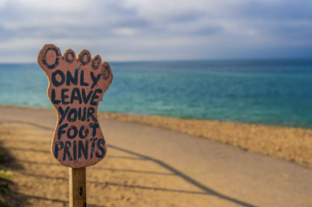 Only leave your footprints