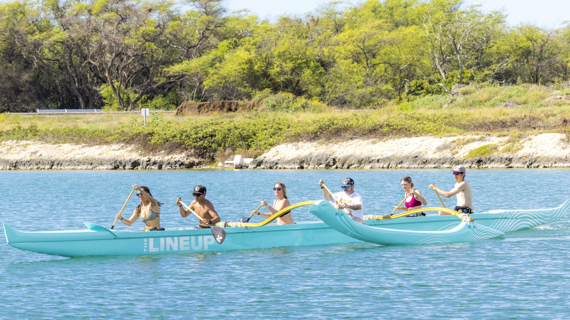 Outrigger canoe guided tours on the Wai Kai Lagoon at The LineUp